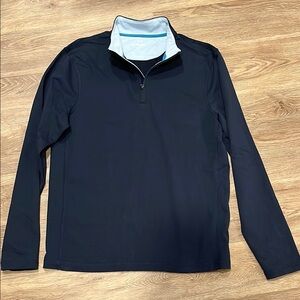 Mens J.Crew Navy Blue Performance Quarter Zip